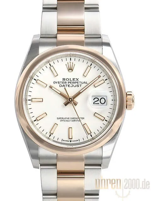 Rolex Datejust 36 126201 Weiß Index