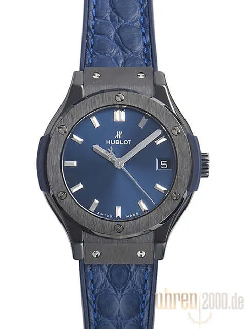 Hublot Classic Fusion Ceramic Quarz 33 Blue 581.CM.7170.LR