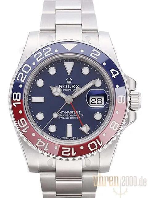 Rolex GMT Master II 116719BLRO Weißgold Blau