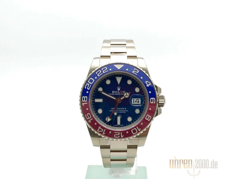 Rolex GMT Master II 116719BLRO Weißgold Blau