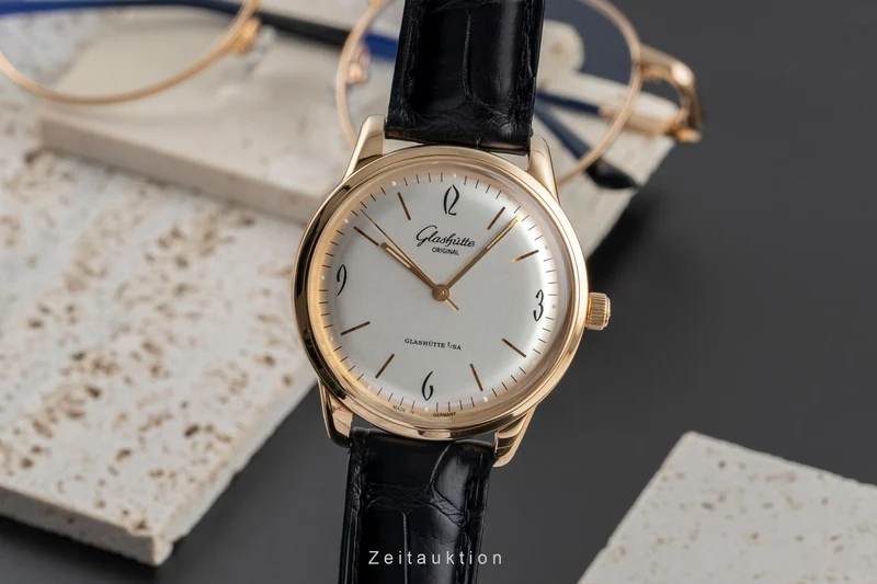 Glashütte Sixties 18 ct red gold automatic men's watch 1-39-52-01-01-04 LP: 14100EUR [2504107]