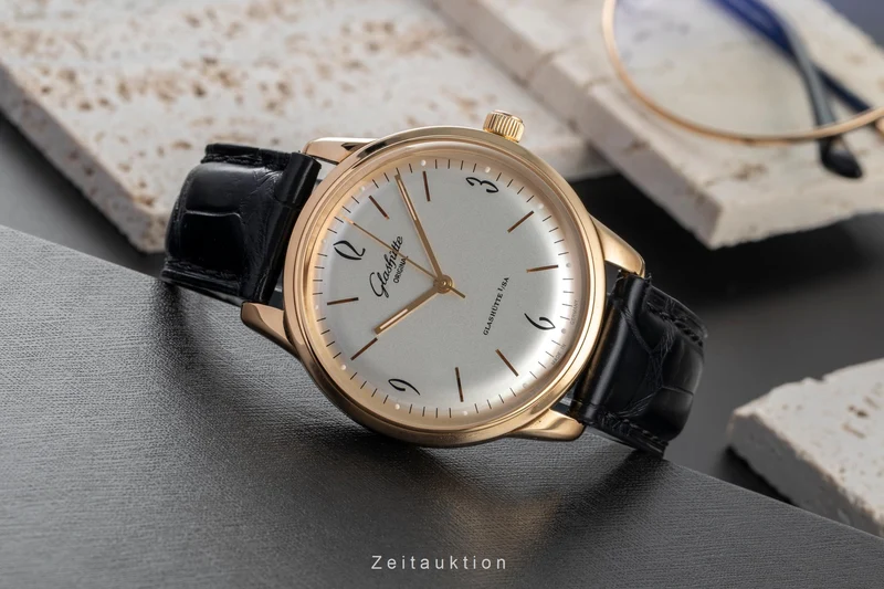 Glashütte Sixties 18 ct red gold automatic men's watch 1-39-52-01-01-04 LP: 14100EUR [2504107]