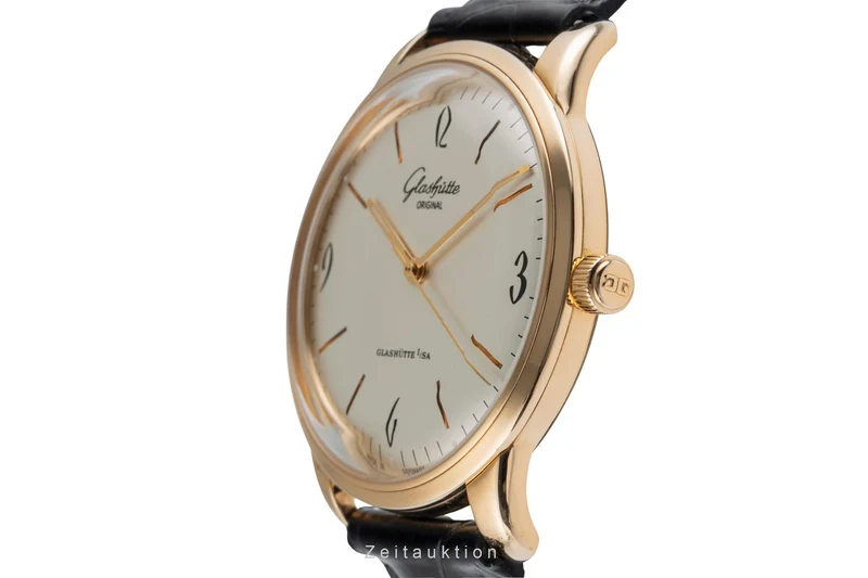 Glashütte Sixties 18 ct red gold automatic men's watch 1-39-52-01-01-04 LP: 14100EUR [2504107]