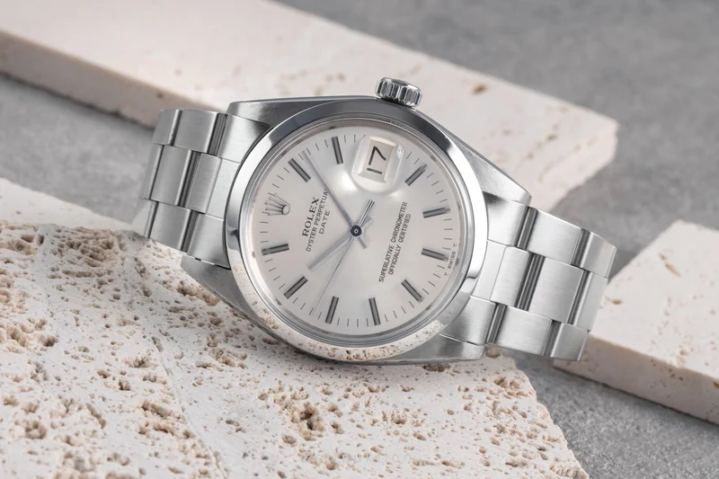 Rolex Date steel automatic men's watch 1500 [2504249]