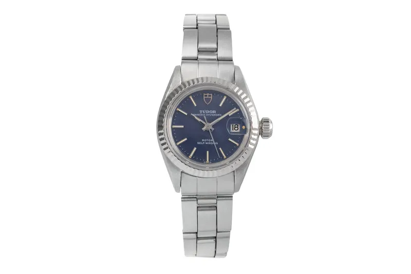Tudor Oysterdate steel / white gold automatic women's watch 7637/4 Vintage [2503259]