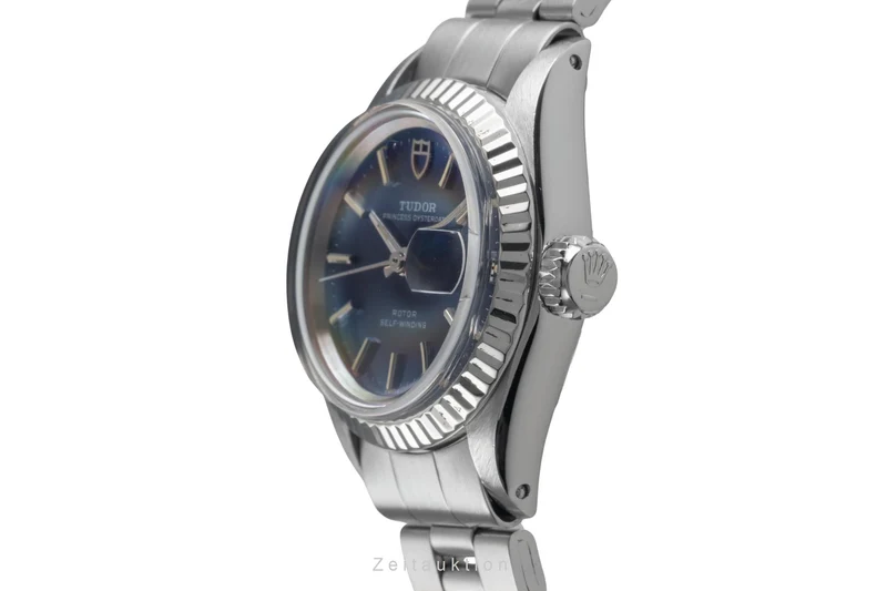 Tudor Oysterdate steel / white gold automatic women's watch 7637/4 Vintage [2503259]