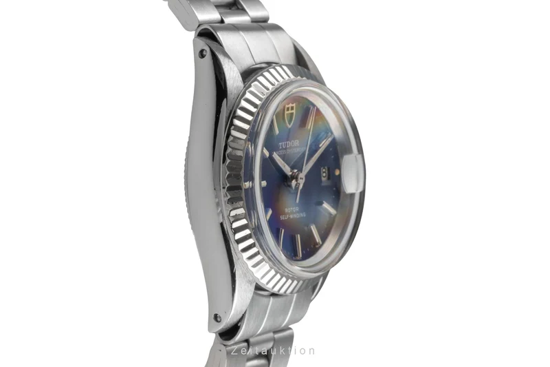 Tudor Oysterdate steel / white gold automatic women's watch 7637/4 Vintage [2503259]