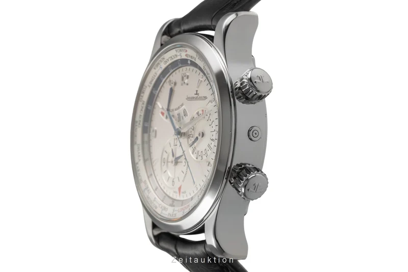 Jaeger LeCoultre Master Geographic steel automatic men's watch Q1528420 146.8.32.S LP: 16200EUR [2504591]