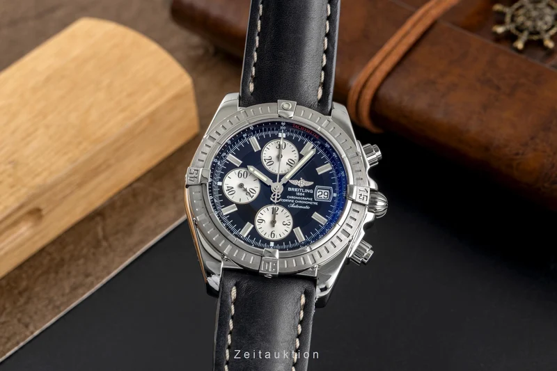 Breitling Evolution chronograph steel automatic men's watch A13356 A156B19PA [2503388]