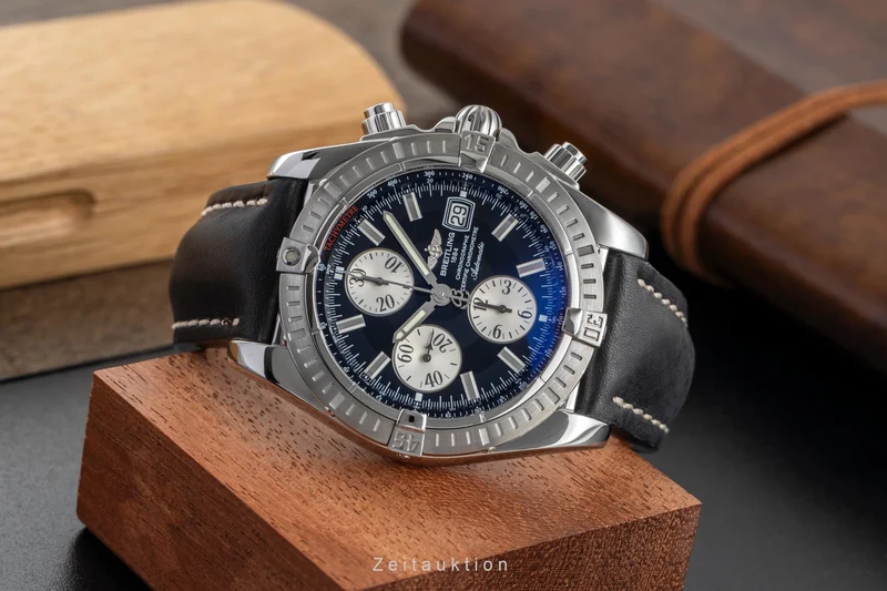 Breitling Evolution chronograph steel automatic men's watch A13356 A156B19PA [2503388]