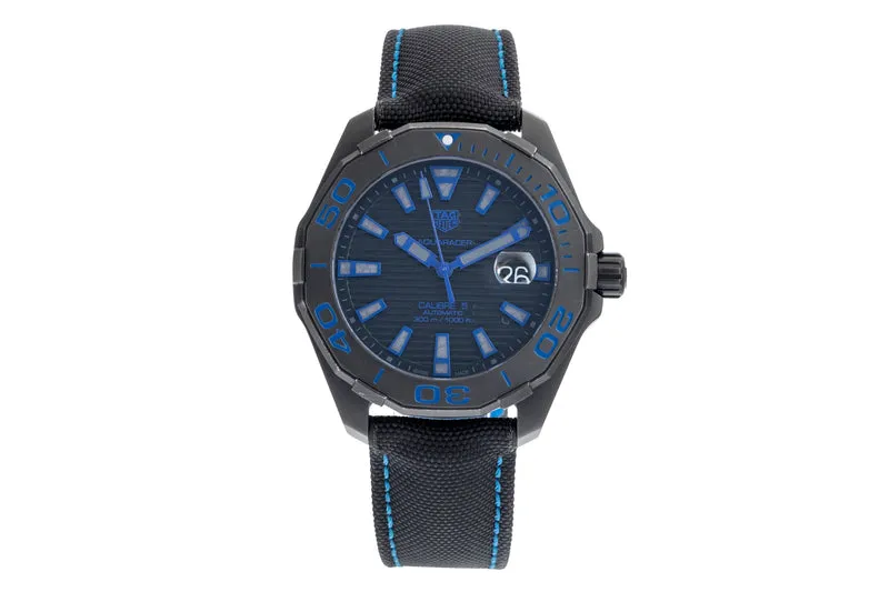 Tag Heuer Aquaracer titanium automatic men's watch WAY208B.FC6382 LP: 3150EUR [2504637]