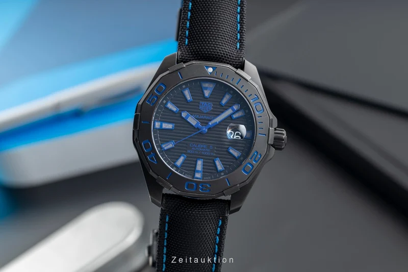 Tag Heuer Aquaracer titanium automatic men's watch WAY208B.FC6382 LP: 3150EUR [2504637]