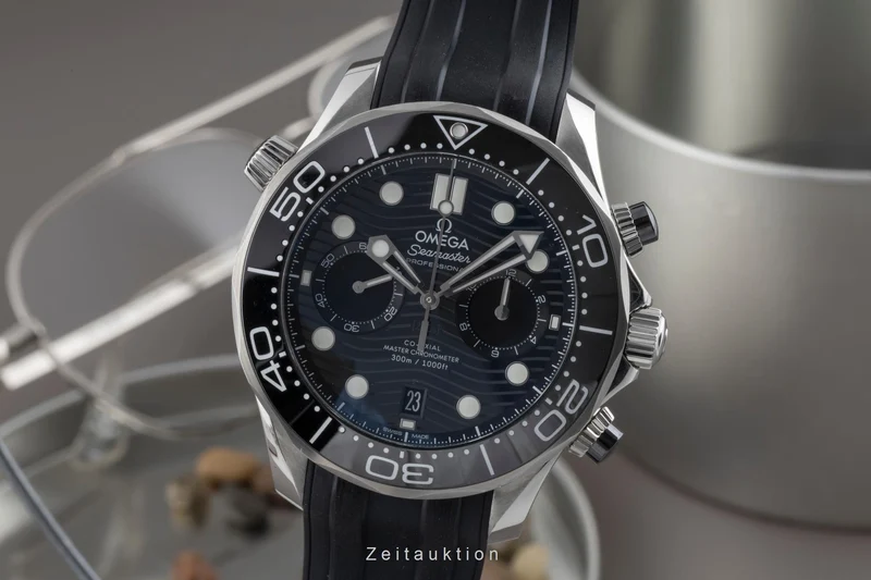 Omega Seamaster chronograph steel automatic men's watch 210.32.44.51.01.001 LP: 9000EUR [2503831]