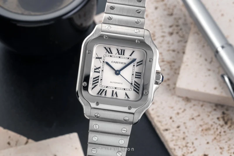 Cartier Santos steel automatic men's watch WSSA0010 LP: 8050EUR [2504679]