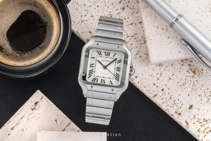 Cartier Santos steel automatic men's watch WSSA0010 LP: 8050EUR [2504679]