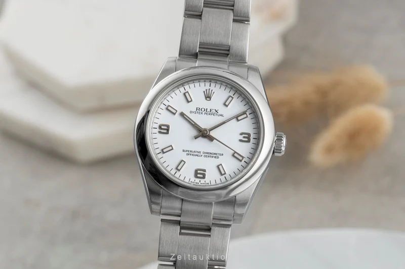 Rolex Oyster Perpetual steel automatic women's watch 177200 [2503535]