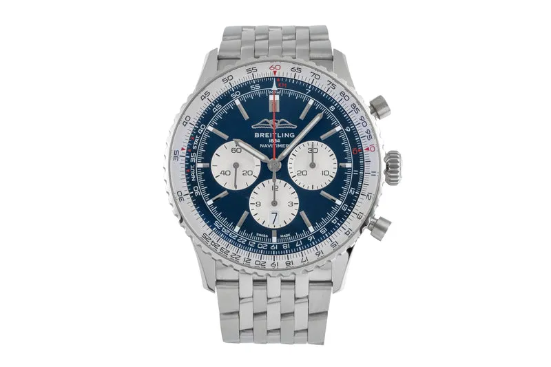 Breitling Navitimer 01 46 chronograph steel automatic men's watch AB0137 LP: 9650EUR [2503098]