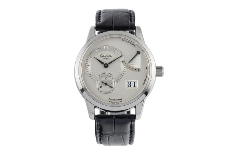 Glashütte PanoReserve steel manual winding men's watch 65-01-02-02-04 [2503632]