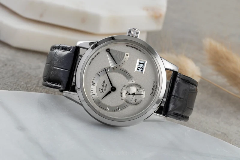 Glashütte PanoReserve steel manual winding men's watch 65-01-02-02-04 [2503632]