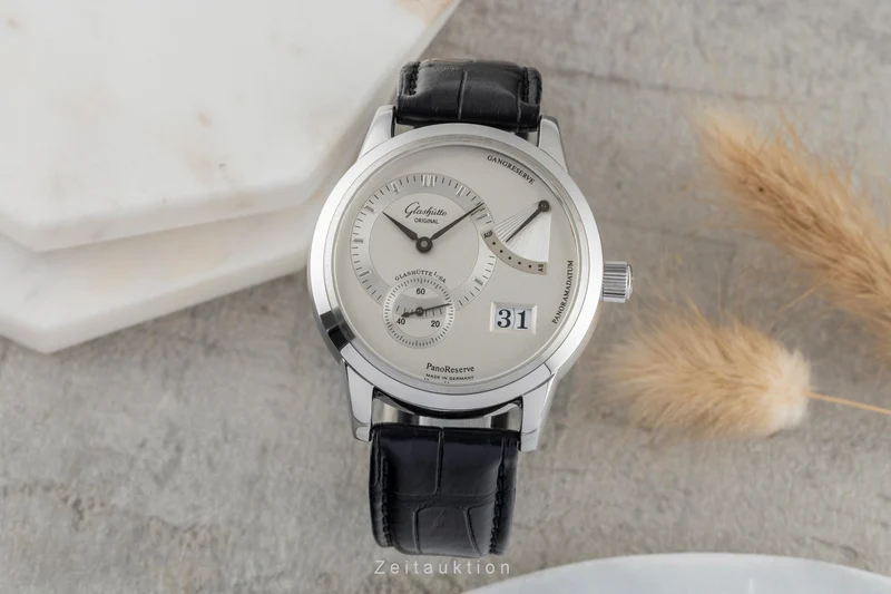 Glashütte PanoReserve steel manual winding men's watch 65-01-02-02-04 [2503632]