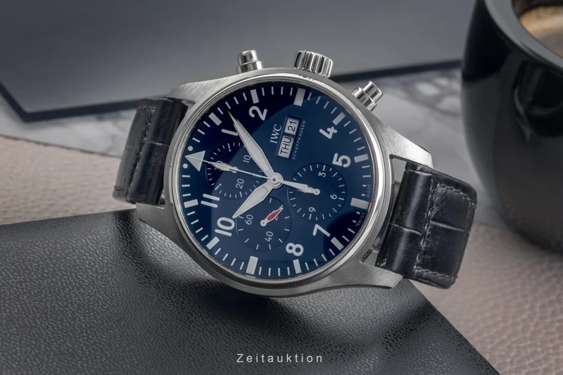 IWC Pilot chronograph steel automatic men's watch IW377714 LP: 7800EUR [2504471]