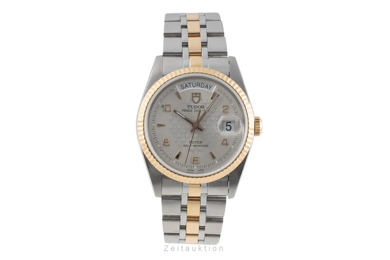 Tudor Date-Day steel / gold automatic men's watch 76213 [2503645]