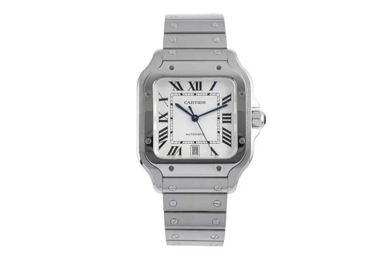 Cartier Santos steel automatic men's watch WSSA0018 LP: 8850EUR [2504502]