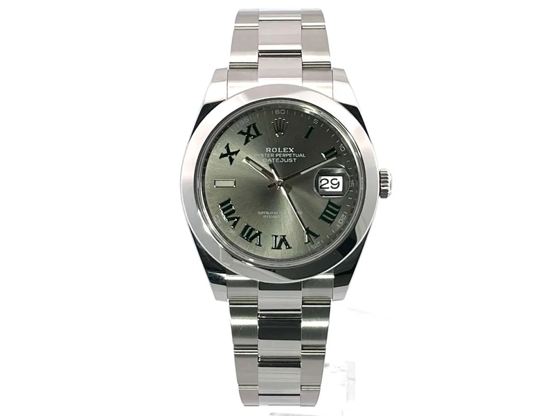 Rolex Datejust 41 Edelstahl 126300 Rhodium Römisch