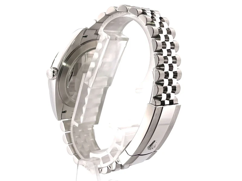 Rolex Datejust 41 Edelstahl Weißgold 126334 Rhodium Römisch Jubile-Band