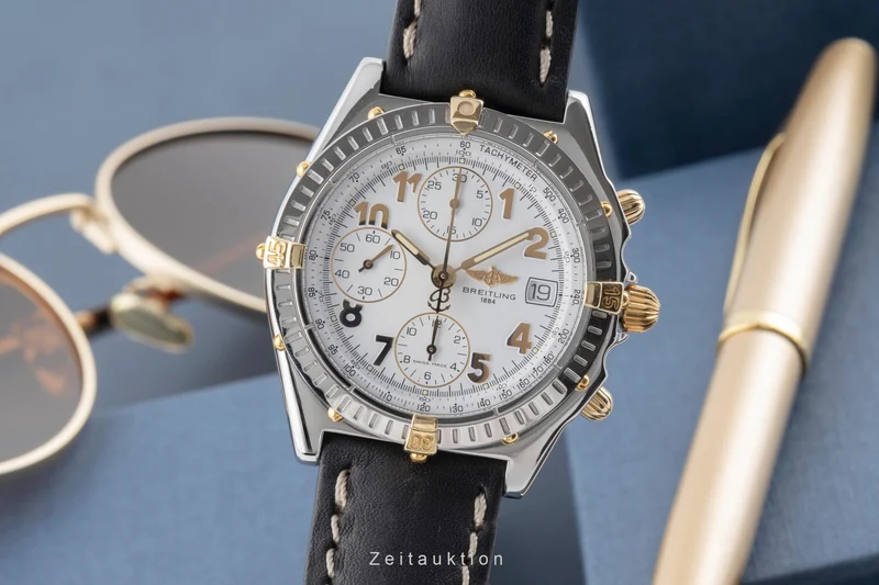 Breitling Chronomat chronograph steel / gold automatic men's watch B13050.1 [2503554]
