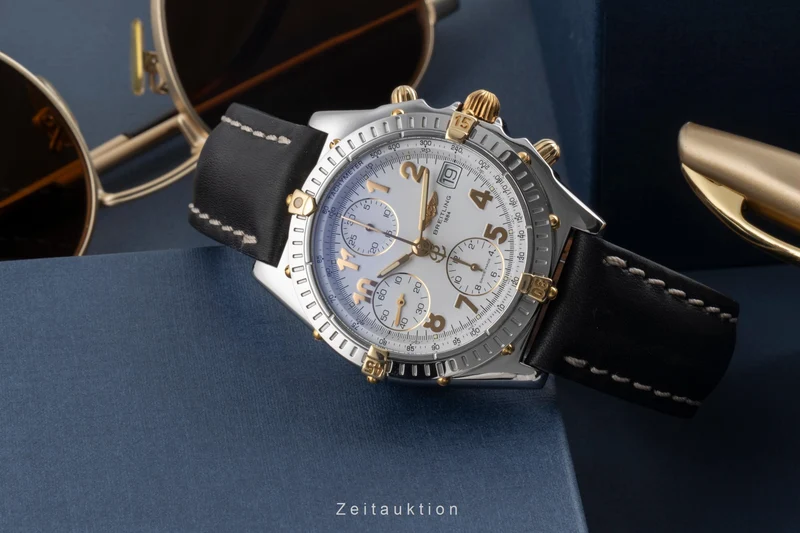 Breitling Chronomat chronograph steel / gold automatic men's watch B13050.1 [2503554]