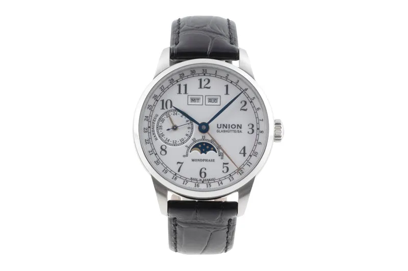 Union Glashütte 1893 steel manual winding men's watch D007.458.16.017.00 LP: 3100EUR [2504554]
