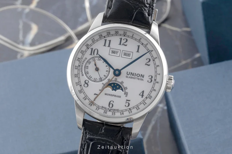 Union Glashütte 1893 steel manual winding men's watch D007.458.16.017.00 LP: 3100EUR [2504554]