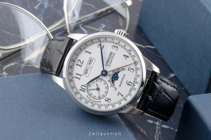 Union Glashütte 1893 steel manual winding men's watch D007.458.16.017.00 LP: 3100EUR [2504554]