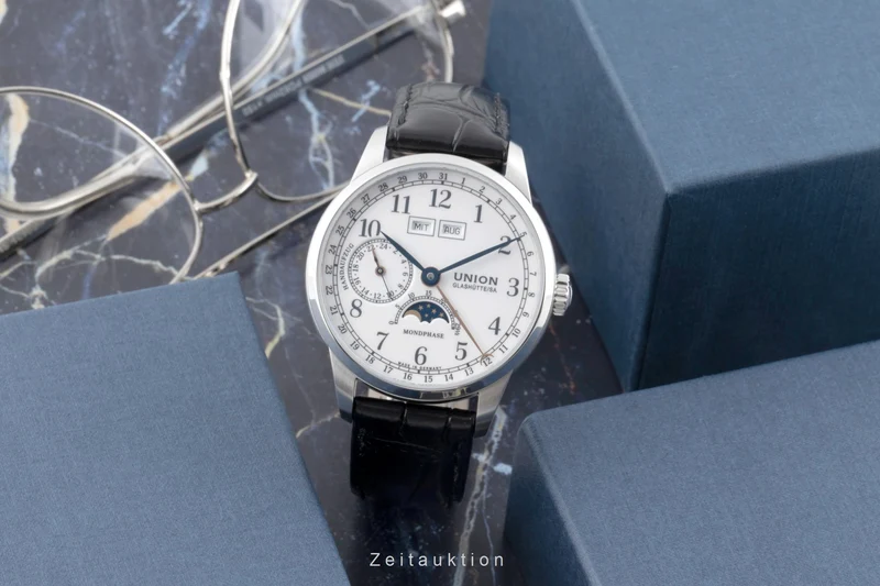 Union Glashütte 1893 steel manual winding men's watch D007.458.16.017.00 LP: 3100EUR [2504554]