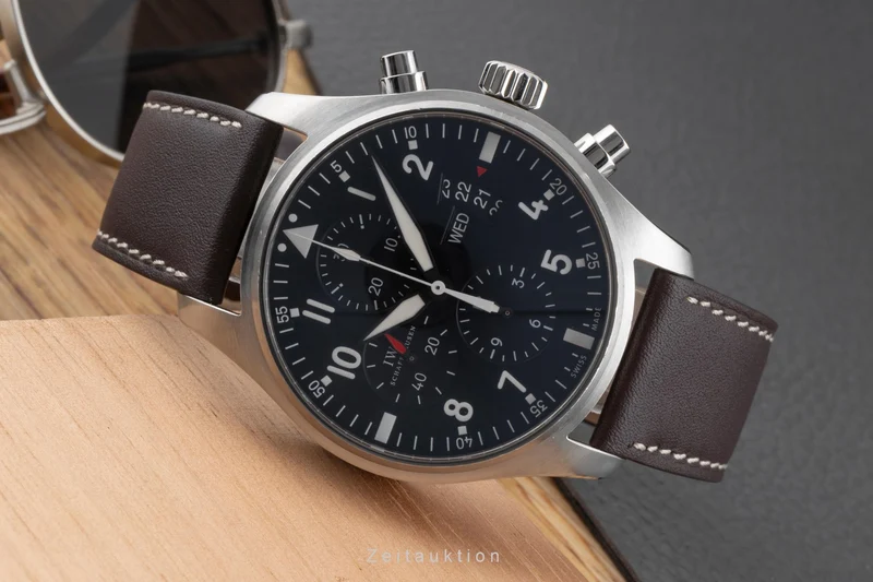 IWC Fliegerchronograph chronograph steel automatic men's watch IW377701 LP: 7300EUR [2502657]