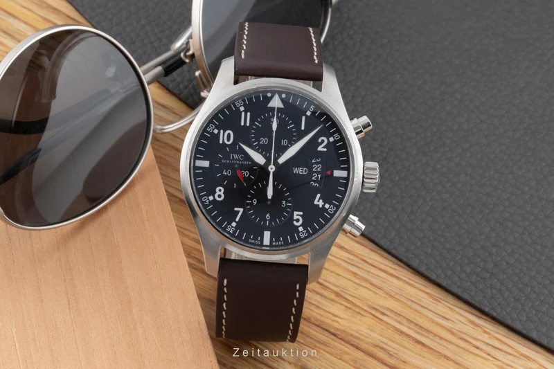 IWC Fliegerchronograph chronograph steel automatic men's watch IW377701 LP: 7300EUR [2502657]