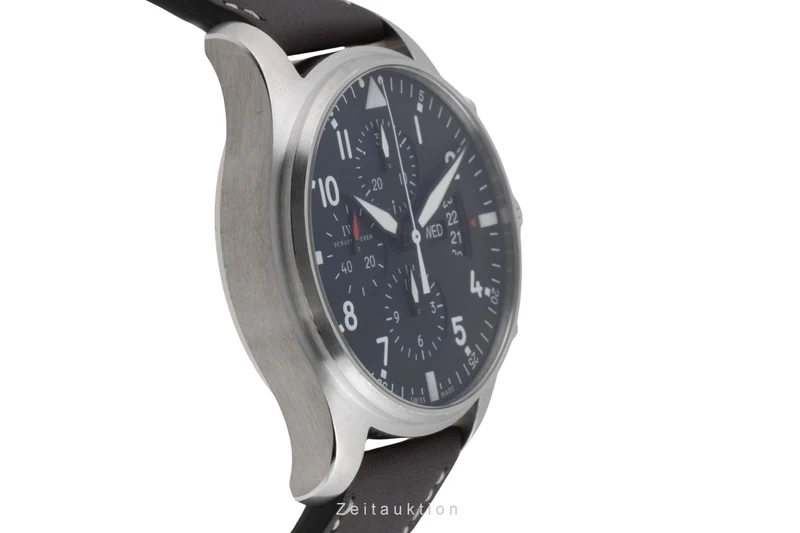 IWC Fliegerchronograph chronograph steel automatic men's watch IW377701 LP: 7300EUR [2502657]
