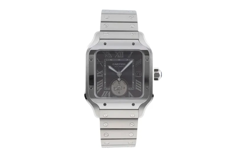 Cartier Santos steel automatic men's watch WSSA0076 LP: 10500EUR [2504723]