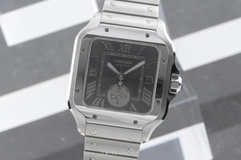 Cartier Santos steel automatic men's watch WSSA0076 LP: 10500EUR [2504723]