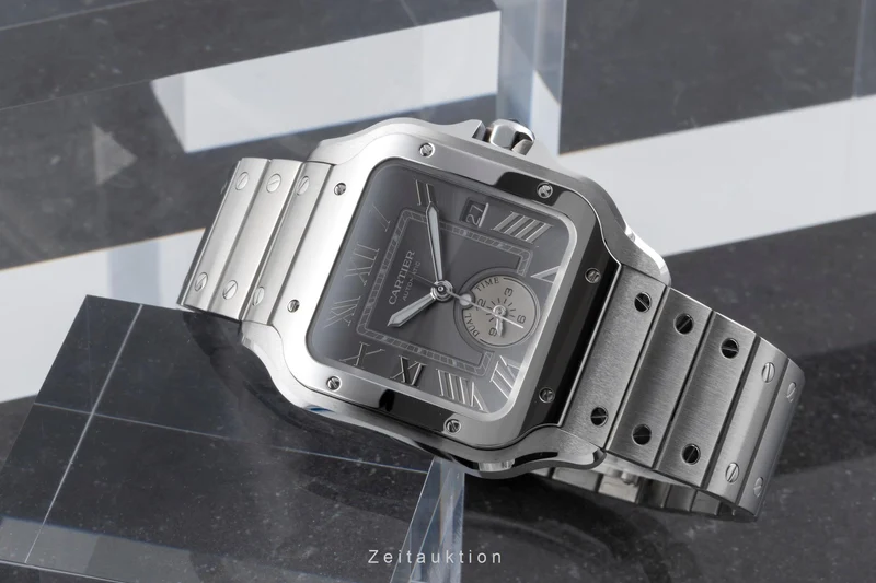 Cartier Santos steel automatic men's watch WSSA0076 LP: 10500EUR [2504723]