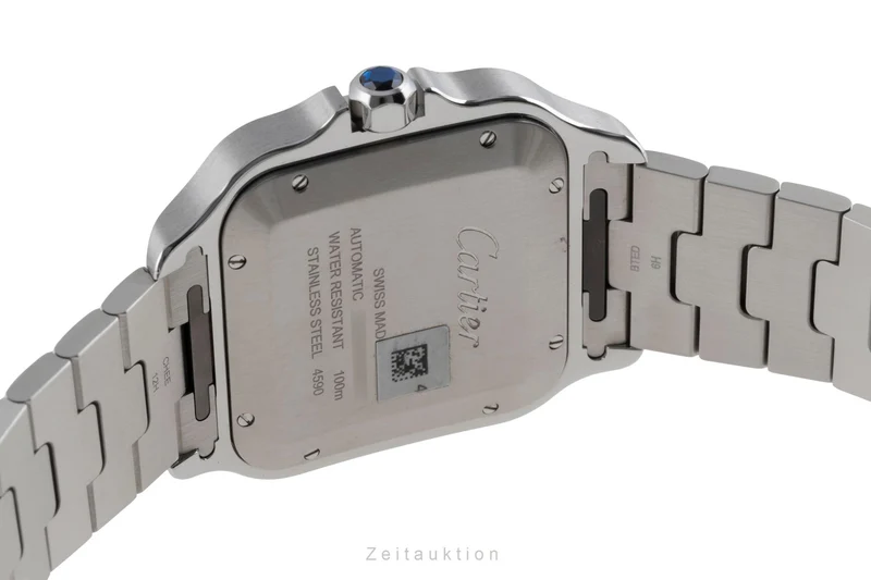 Cartier Santos steel automatic men's watch WSSA0076 LP: 10500EUR [2504723]