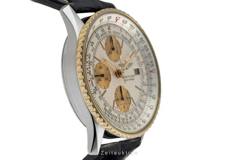 Breitling Navitimer chronograph gilt / steel automatic men's watch 81610 [2504456]