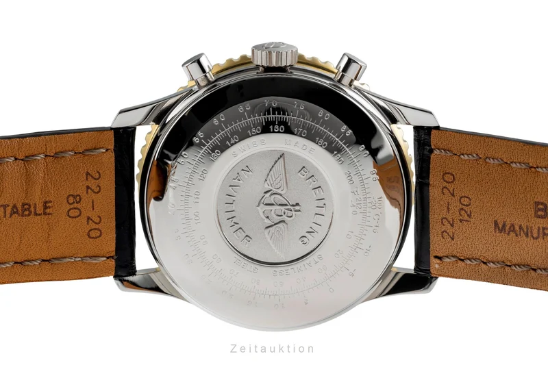 Breitling Navitimer chronograph gilt / steel automatic men's watch 81610 [2504456]