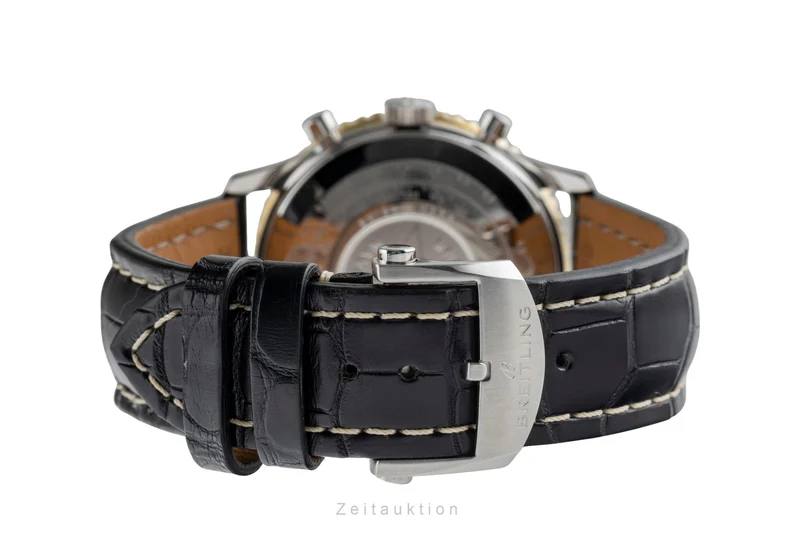 Breitling Navitimer chronograph gilt / steel automatic men's watch 81610 [2504456]