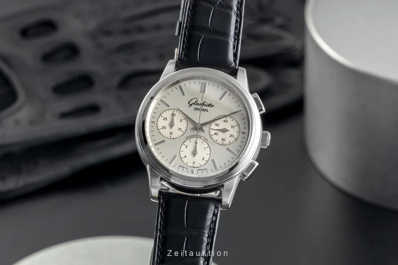 Glashütte Senator chronograph steel automatic men's watch 39-31-11-13-04 [2502225]