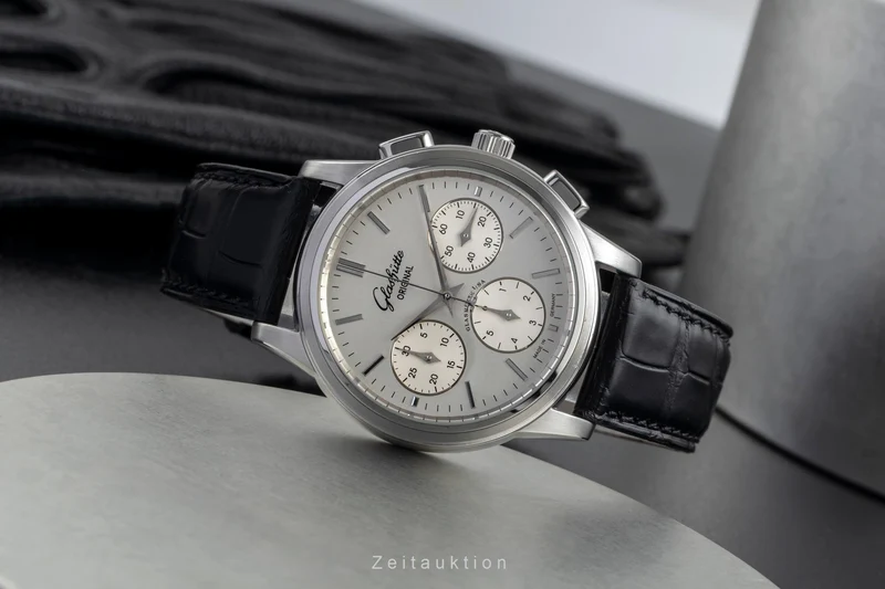 Glashütte Senator chronograph steel automatic men's watch 39-31-11-13-04 [2502225]