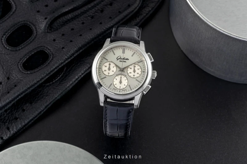 Glashütte Senator chronograph steel automatic men's watch 39-31-11-13-04 [2502225]