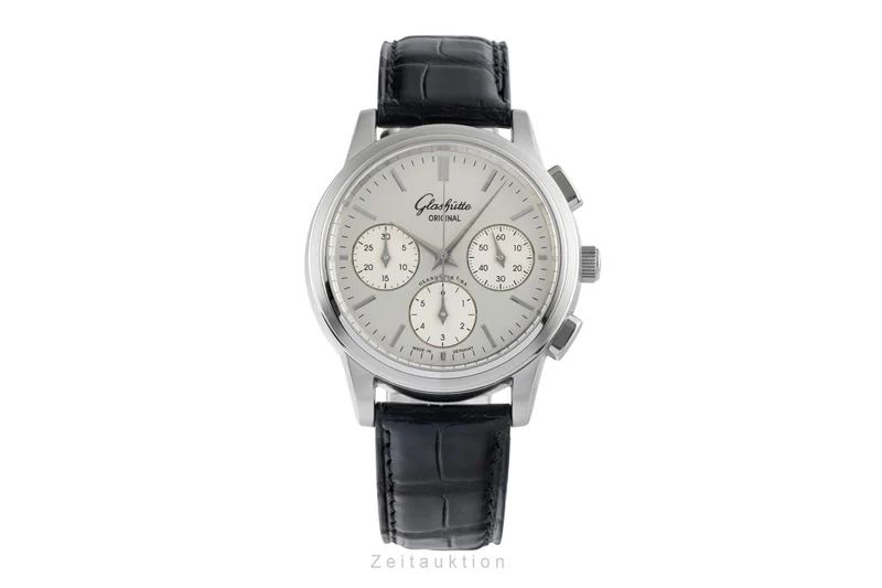 Glashütte Senator chronograph steel automatic men's watch 39-31-11-13-04 [2502225]