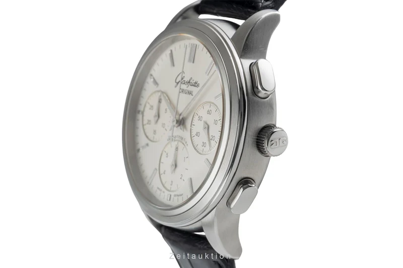 Glashütte Senator chronograph steel automatic men's watch 39-31-11-13-04 [2502225]
